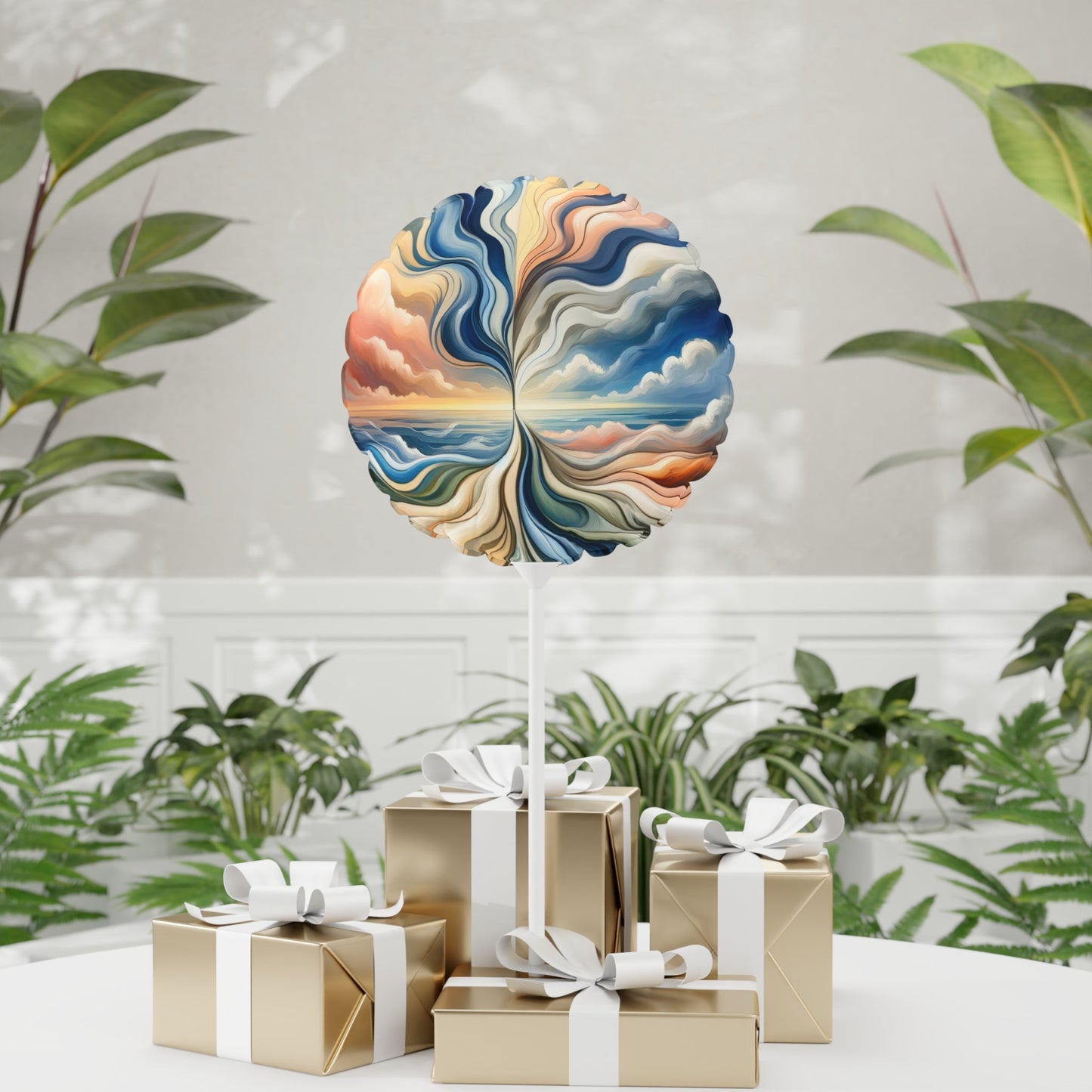 Tachism Confluence Harmony Balloon (Round and Heart-shaped), 11" - ATUH.ART