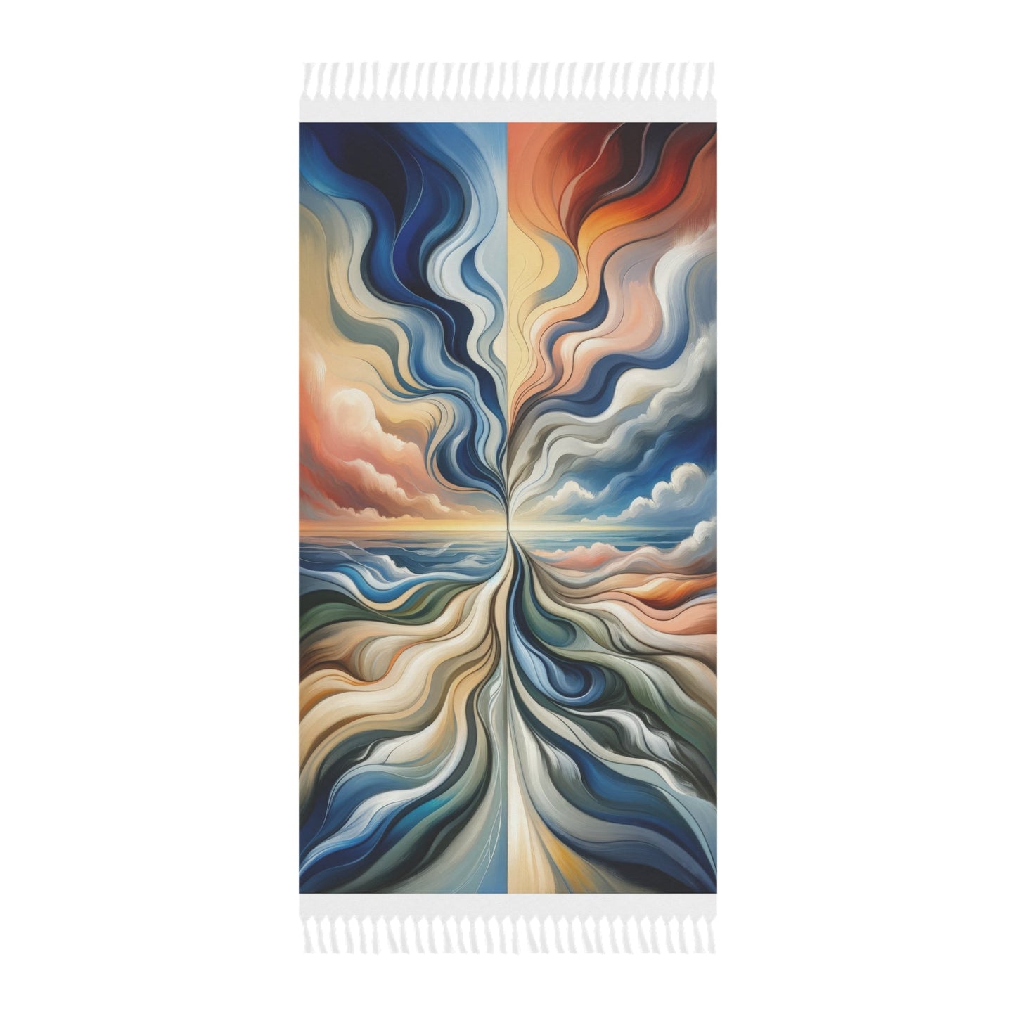 Tachism Confluence Harmony Boho Beach Cloth - ATUH.ART