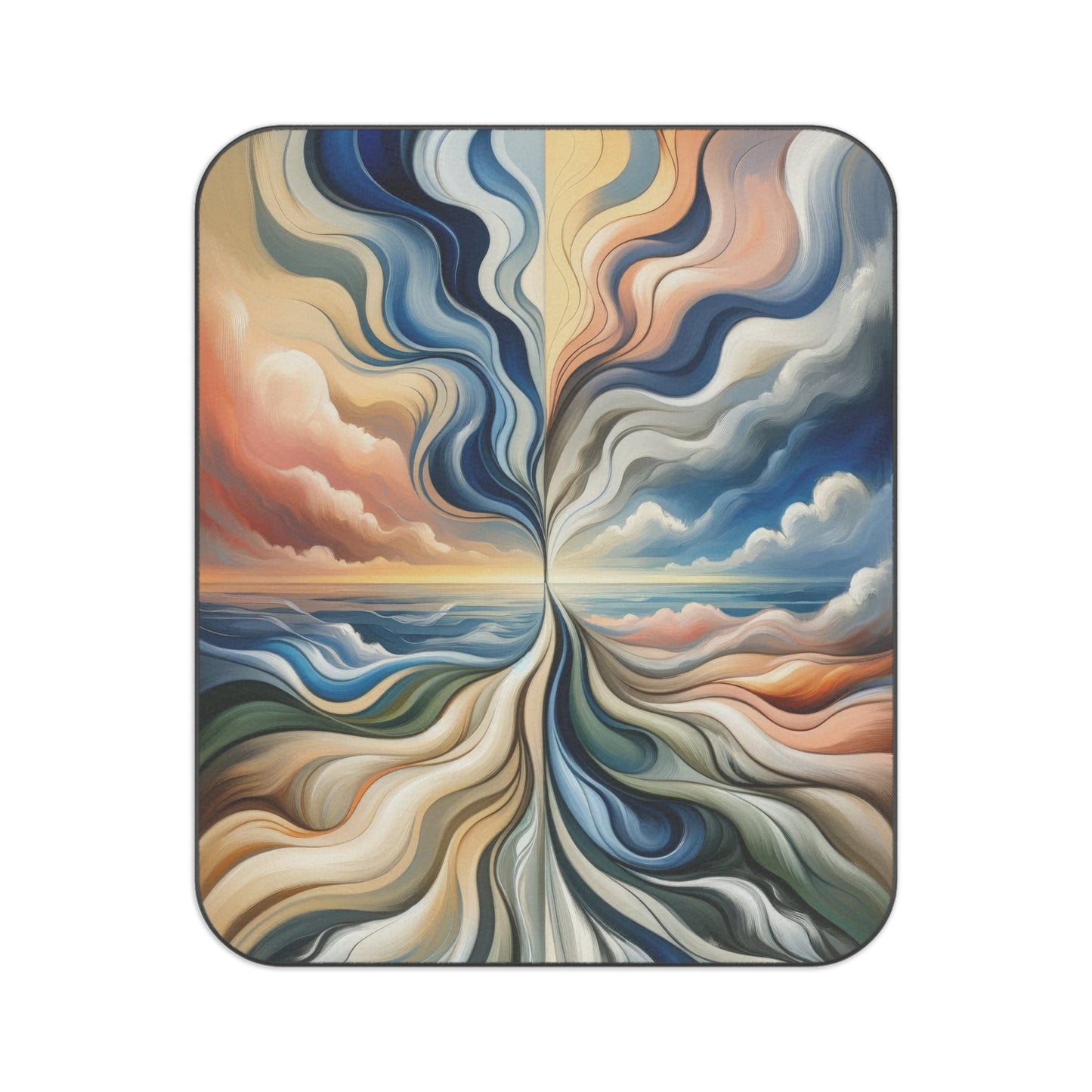 Tachism Confluence Harmony Picnic Blanket - ATUH.ART