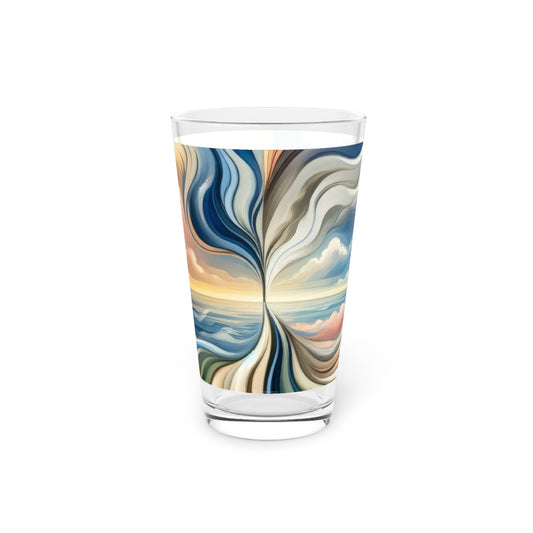 Tachism Confluence Harmony Pint Glass, 16oz - ATUH.ART