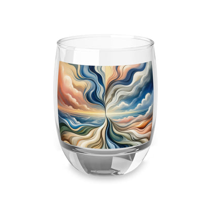 Tachism Confluence Harmony Whiskey Glass - ATUH.ART