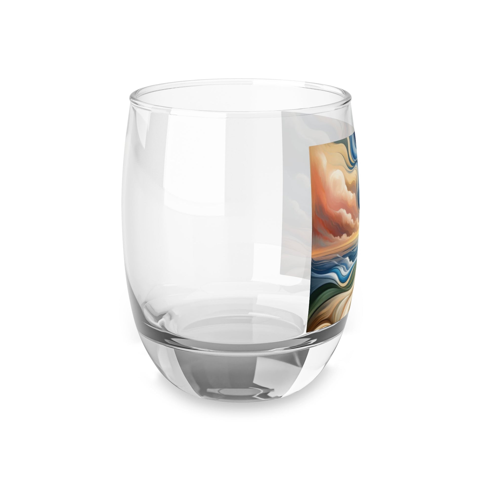 Tachism Confluence Harmony Whiskey Glass - ATUH.ART