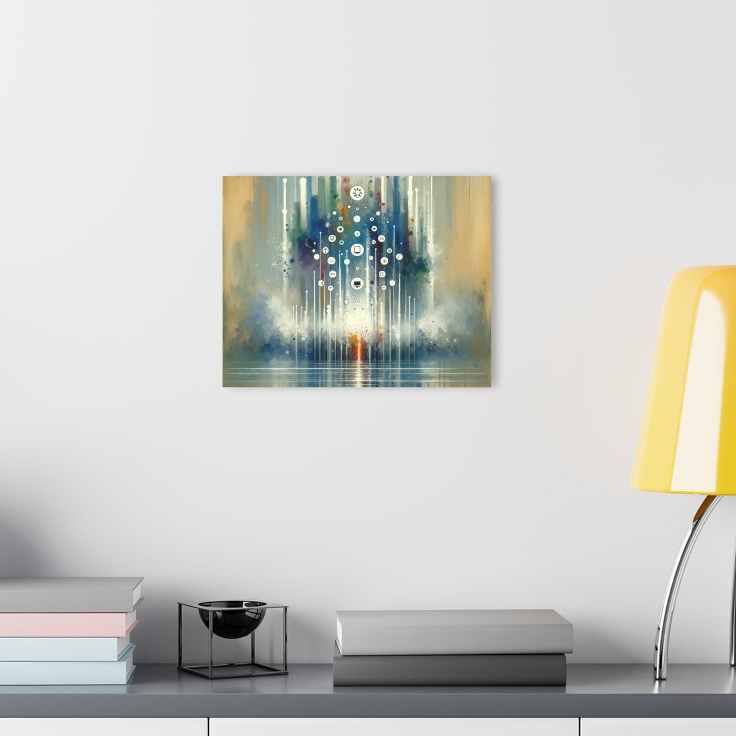 Tachism Digital Escape Acrylic Prints (French Cleat Hanging) - ATUH.ART