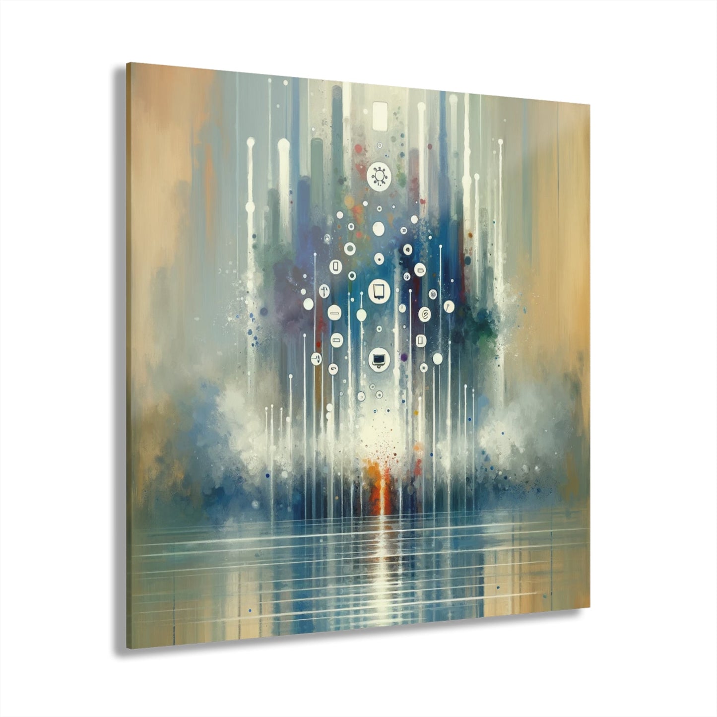 Tachism Digital Escape Acrylic Prints (French Cleat Hanging) - ATUH.ART