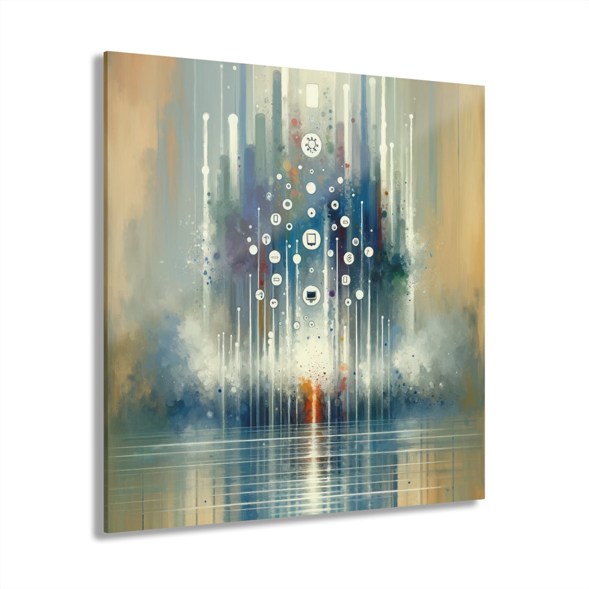 Tachism Digital Escape Acrylic Prints (French Cleat Hanging) - ATUH.ART