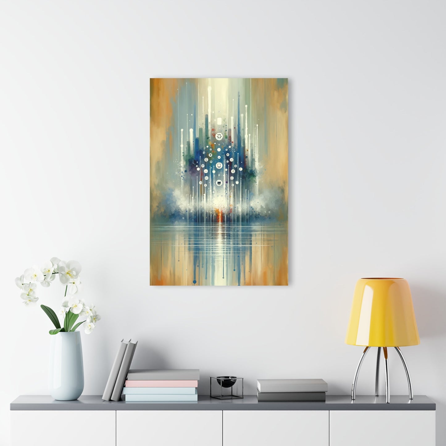 Tachism Digital Escape Acrylic Prints (French Cleat Hanging) - ATUH.ART