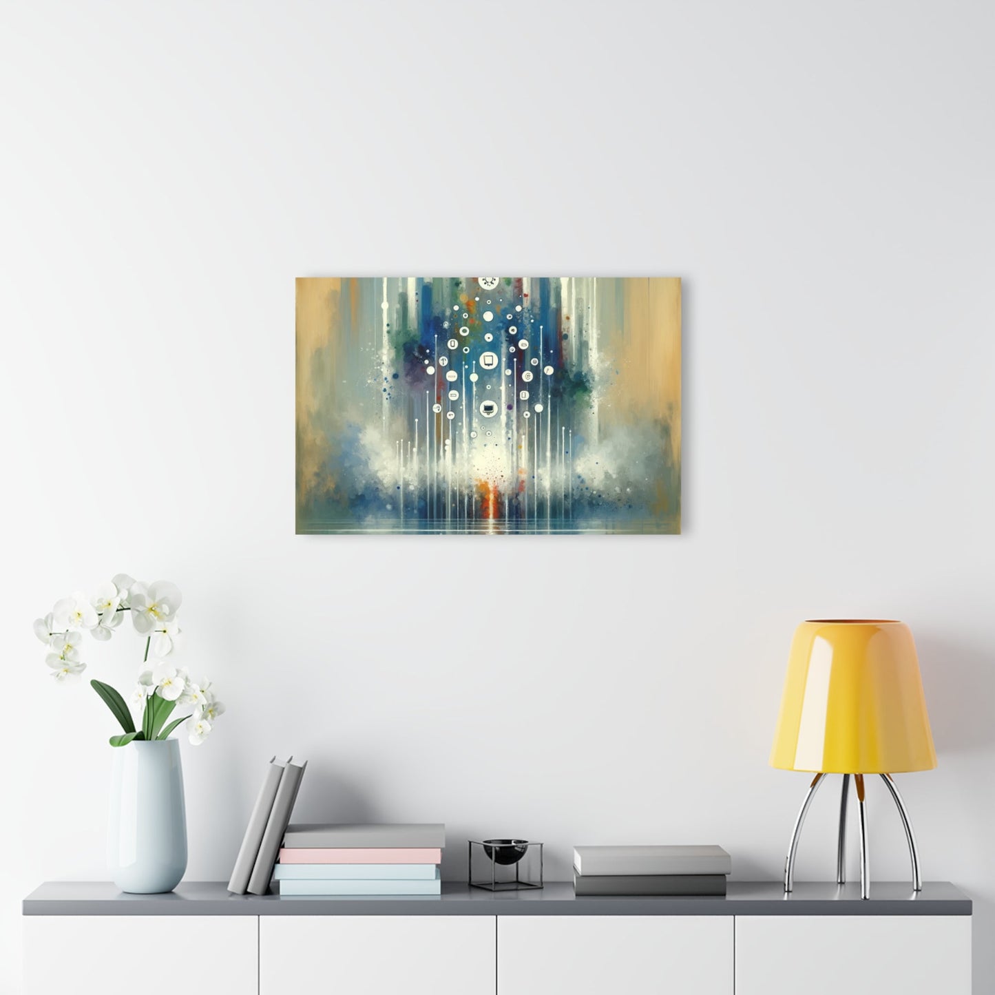 Tachism Digital Escape Acrylic Prints (French Cleat Hanging) - ATUH.ART