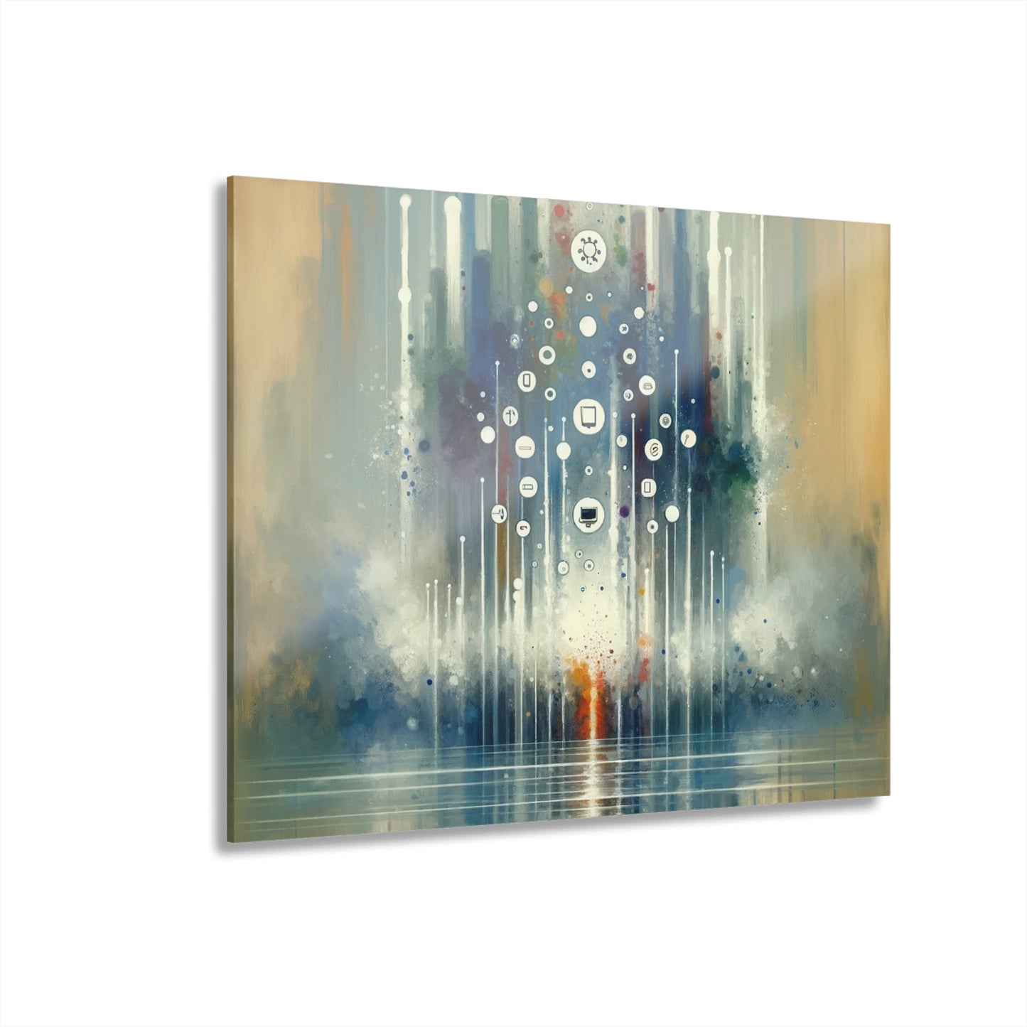 Tachism Digital Escape Acrylic Prints (French Cleat Hanging) - ATUH.ART