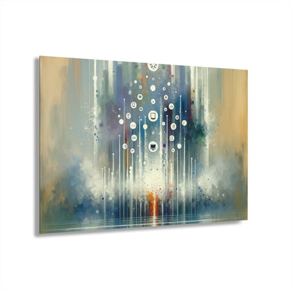 Tachism Digital Escape Acrylic Prints (French Cleat Hanging) - ATUH.ART