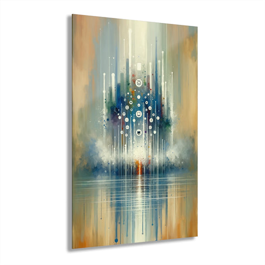 Tachism Digital Escape Acrylic Prints (French Cleat Hanging) - ATUH.ART