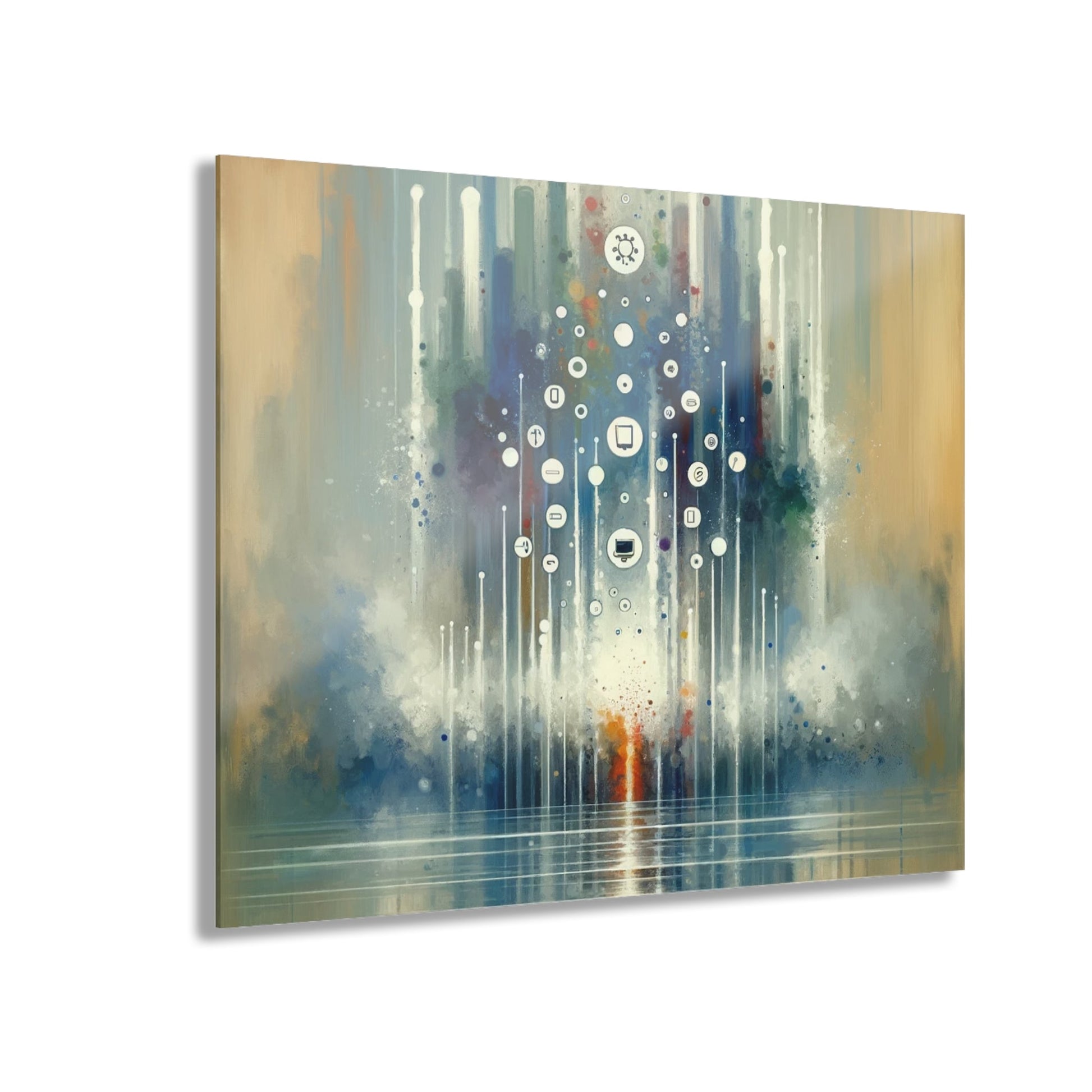 Tachism Digital Escape Acrylic Prints (French Cleat Hanging) - ATUH.ART