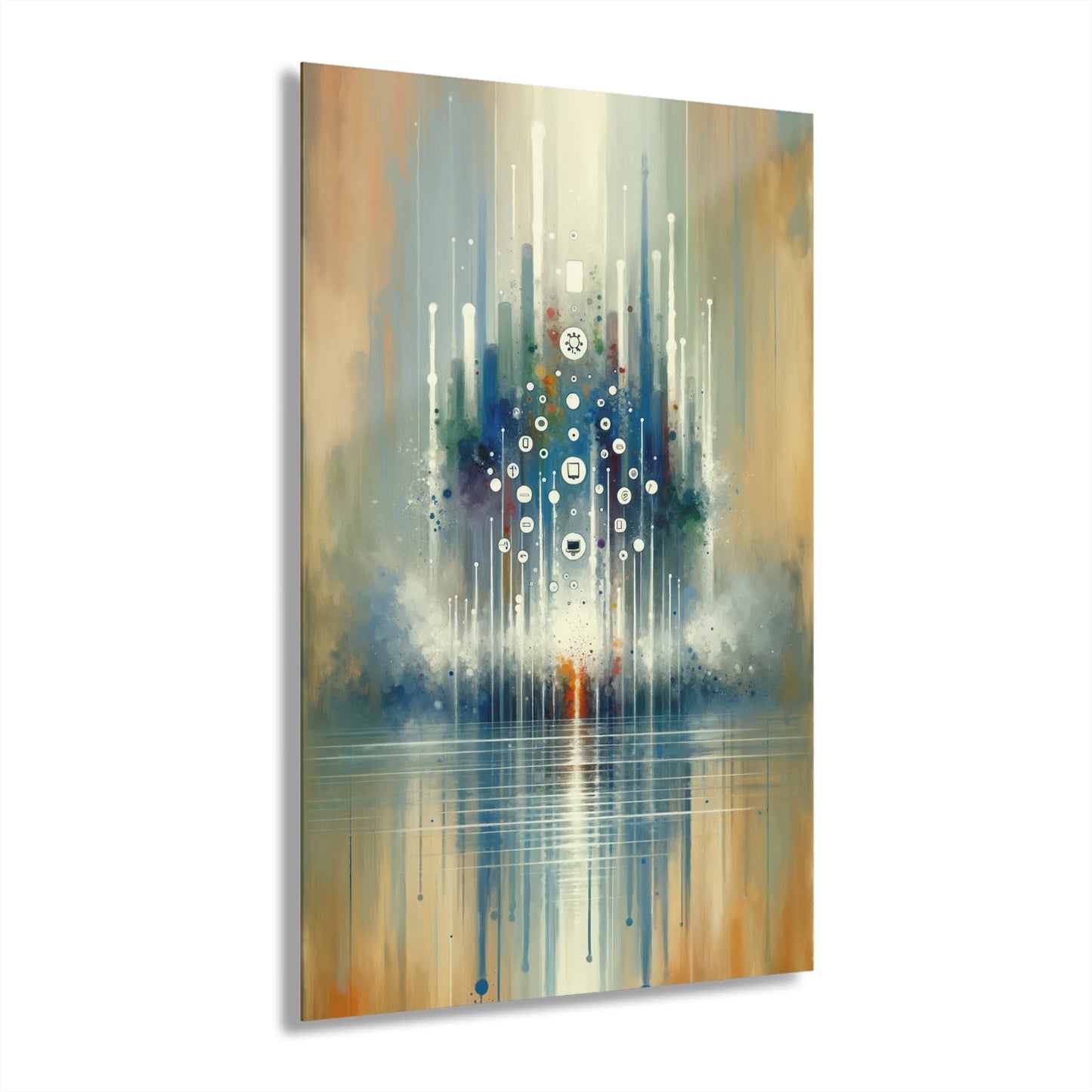 Tachism Digital Escape Acrylic Prints (French Cleat Hanging) - ATUH.ART