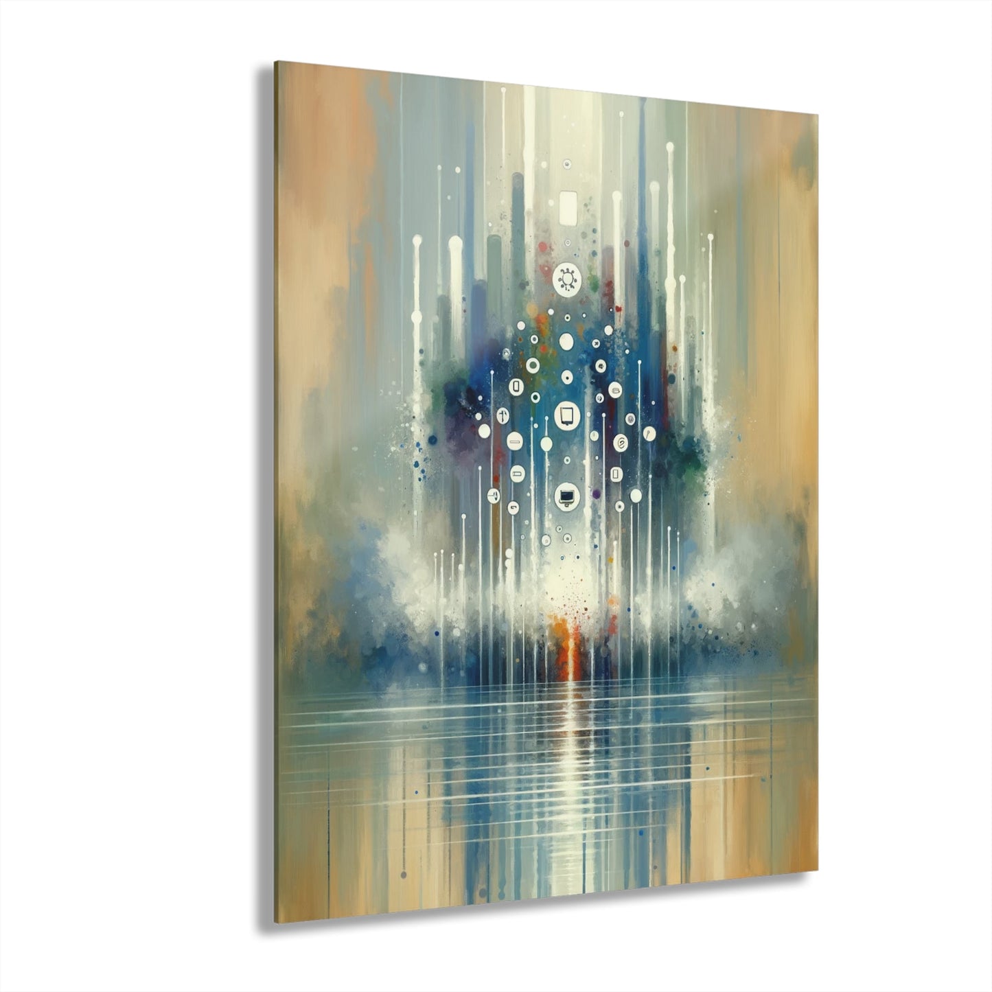 Tachism Digital Escape Acrylic Prints (French Cleat Hanging) - ATUH.ART