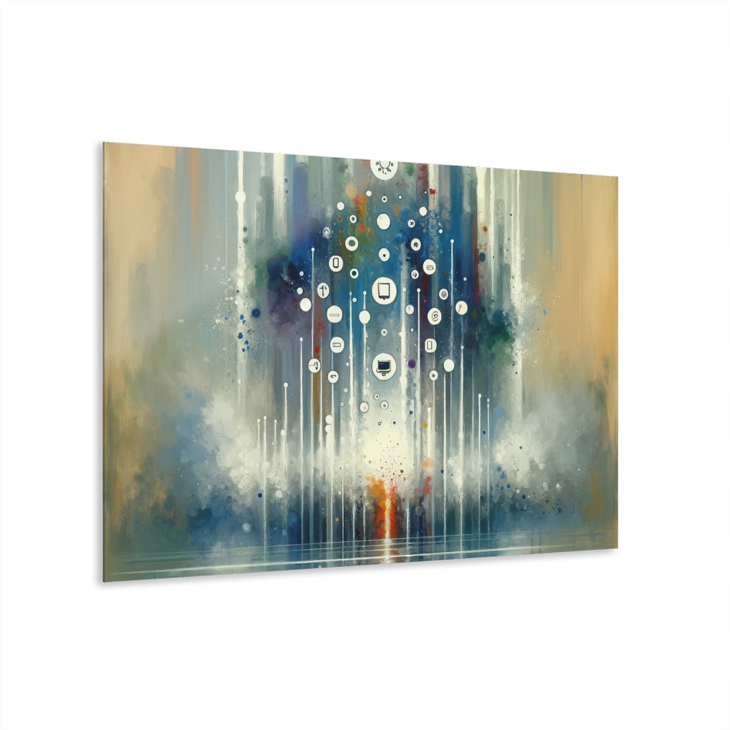 Tachism Digital Escape Acrylic Prints (French Cleat Hanging) - ATUH.ART