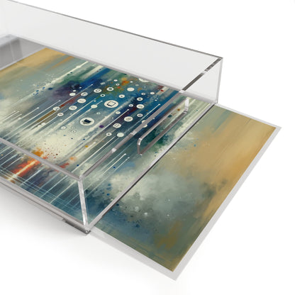 Tachism Digital Escape Acrylic Serving Tray - ATUH.ART