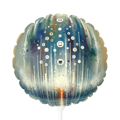 Tachism Digital Escape Balloon (Round and Heart-shaped), 11" - ATUH.ART