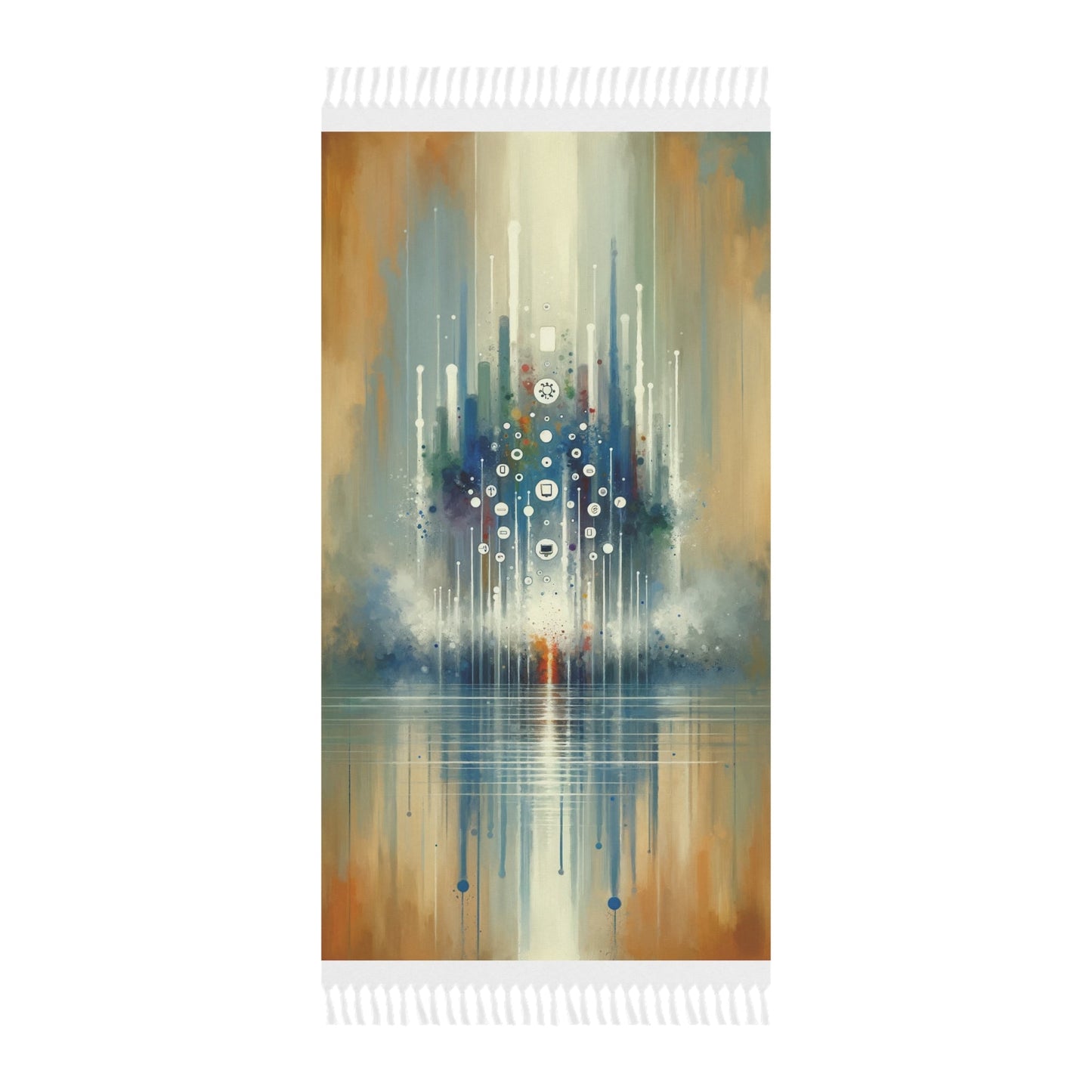 Tachism Digital Escape Boho Beach Cloth - ATUH.ART