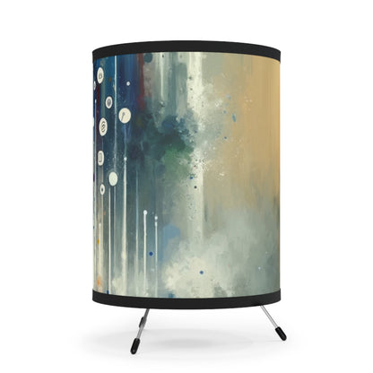 Tachism Digital Escape Tripod Lamp with High-Res Printed Shade, US\CA plug - ATUH.ART