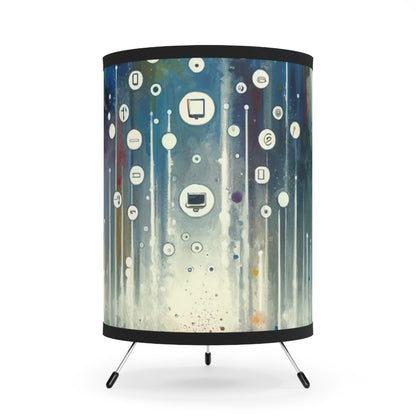 Tachism Digital Escape Tripod Lamp with High-Res Printed Shade, US\CA plug - ATUH.ART