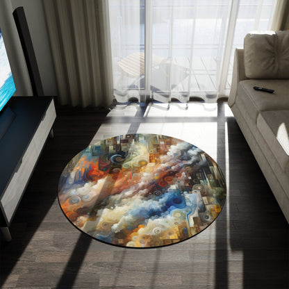 Tachist Unity Diversity Round Rug - ATUH.ART