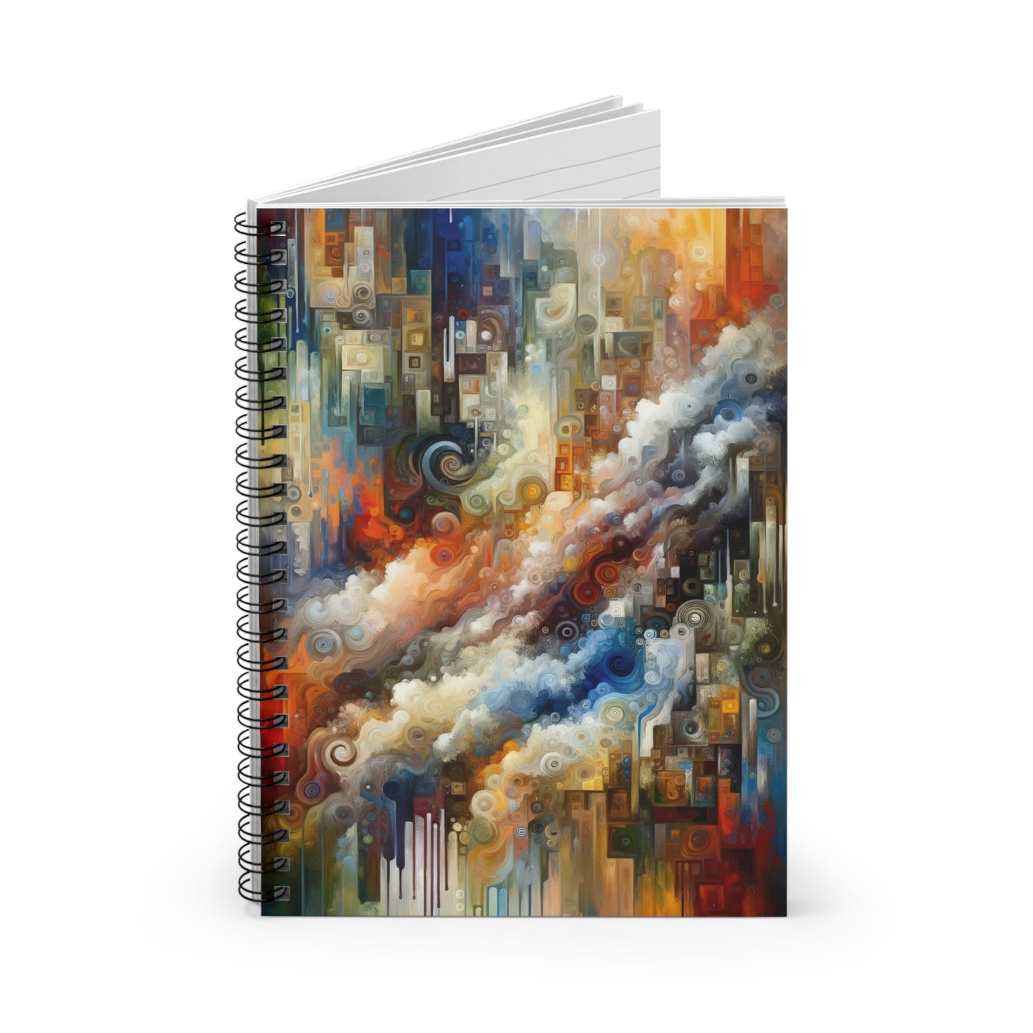 Tachist Unity Diversity Spiral Notebook - Ruled Line - ATUH.ART