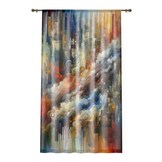 Tachist Unity Diversity Window Curtain - ATUH.ART