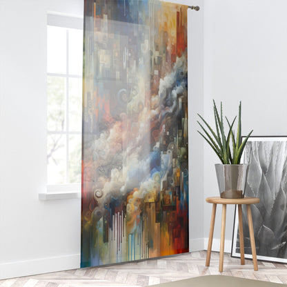 Tachist Unity Diversity Window Curtain - ATUH.ART