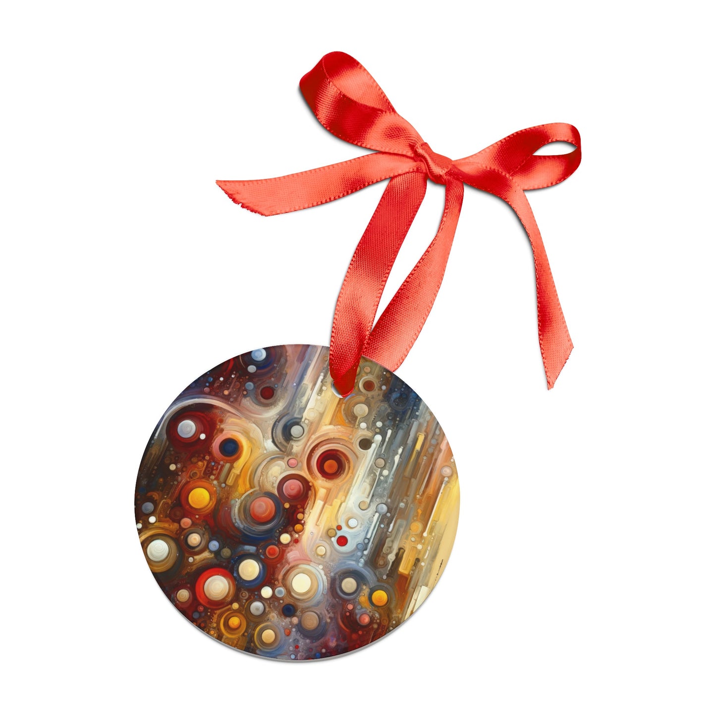 Tangible Touch Togetherness Acrylic Ornament with Ribbon - ATUH.ART
