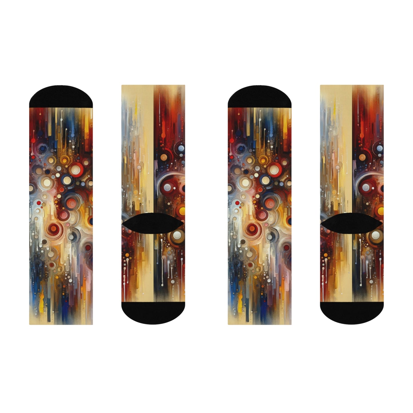 Tangible Touch Togetherness Cushioned Crew Socks - ATUH.ART