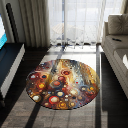 Tangible Touch Togetherness Round Rug - ATUH.ART