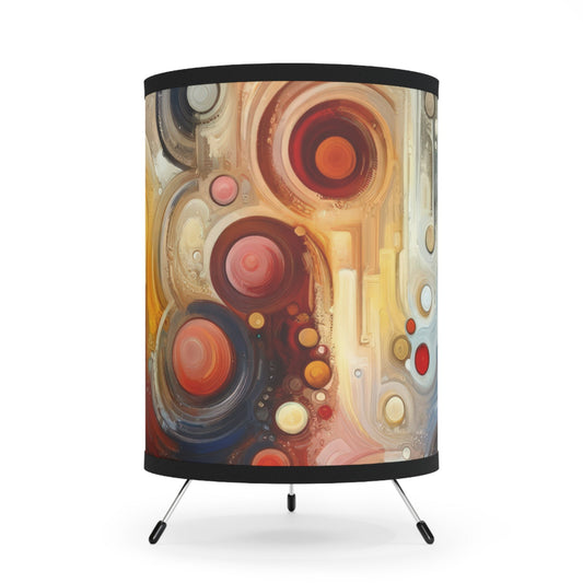 Tangible Touch Togetherness Tripod Lamp with High-Res Printed Shade, US\CA plug - ATUH.ART