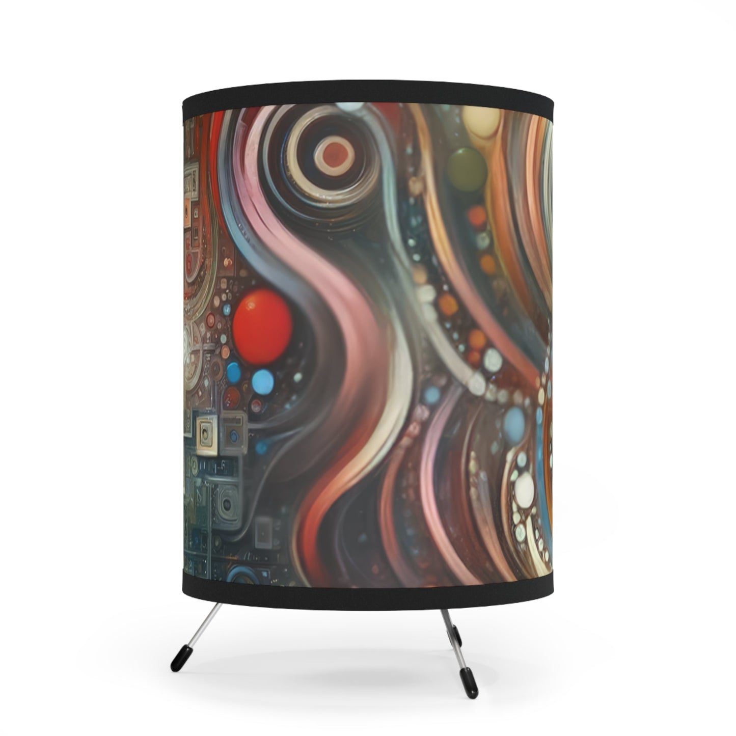 Tapestry Choice Impact Tripod Lamp with High-Res Printed Shade, US\CA plug - ATUH.ART