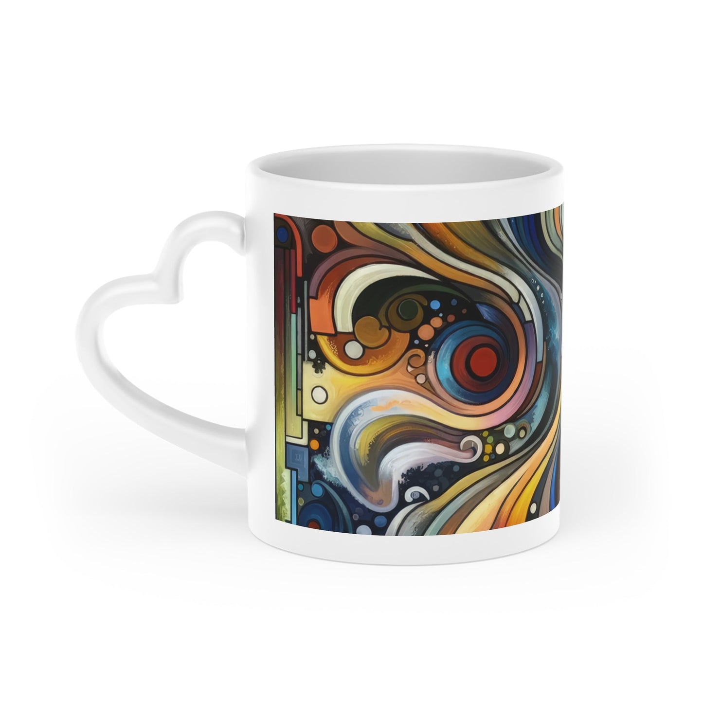 Tapestry Truths Diversity Heart-Shaped Mug - ATUH.ART