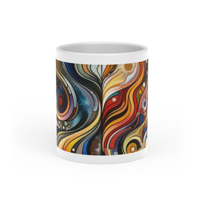 Tapestry Truths Diversity Heart-Shaped Mug - ATUH.ART