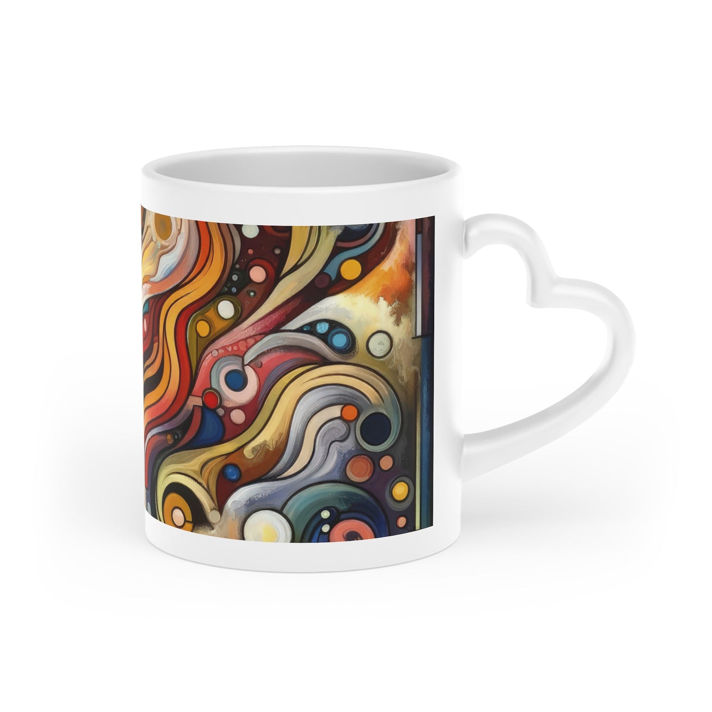 Tapestry Truths Diversity Heart-Shaped Mug - ATUH.ART