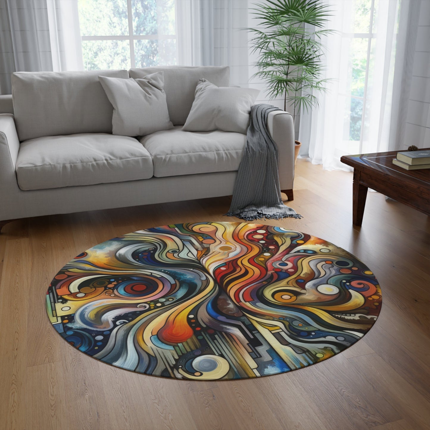 Tapestry Truths Diversity Round Rug - ATUH.ART