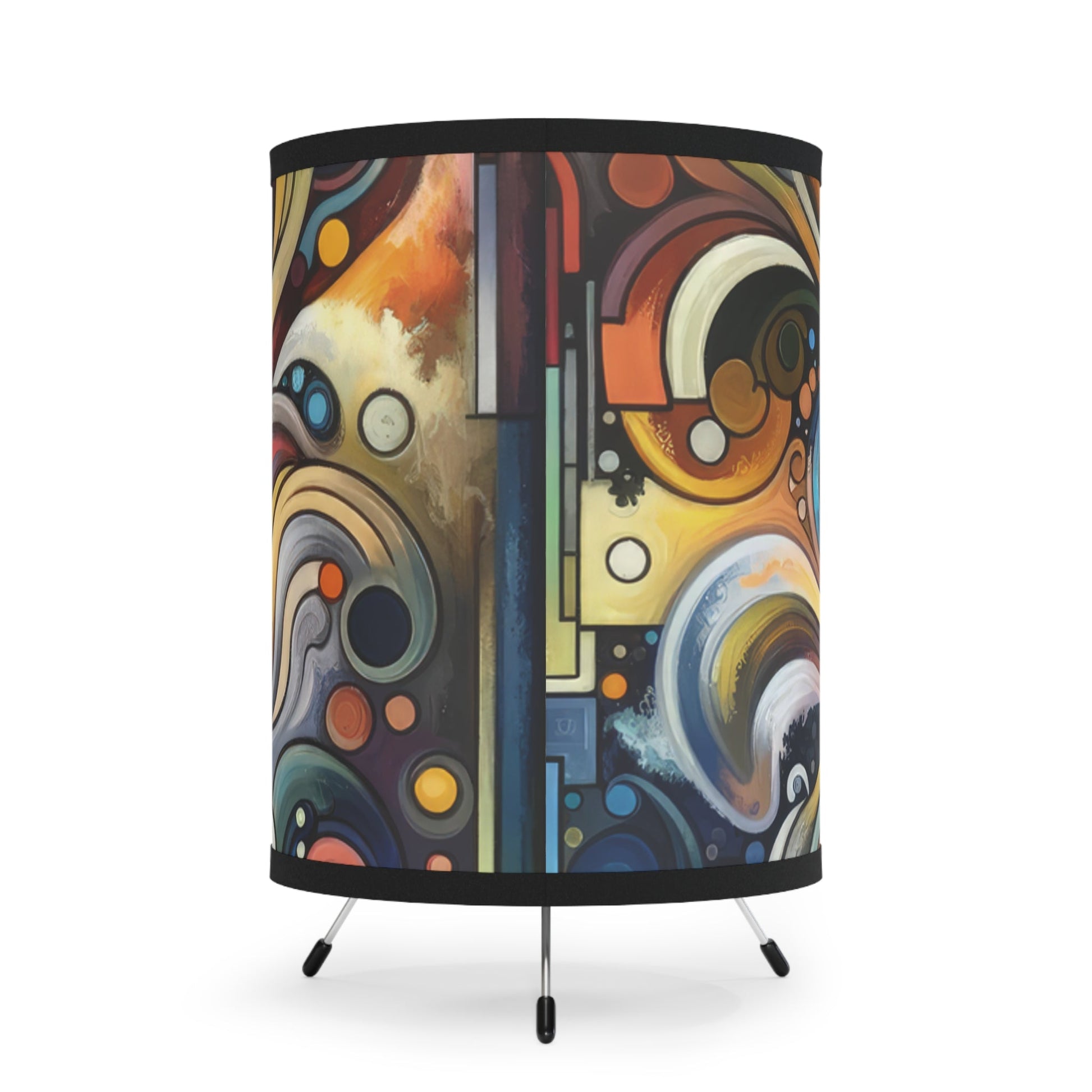 Tapestry Truths Diversity Tripod Lamp with High-Res Printed Shade, US\CA plug - ATUH.ART