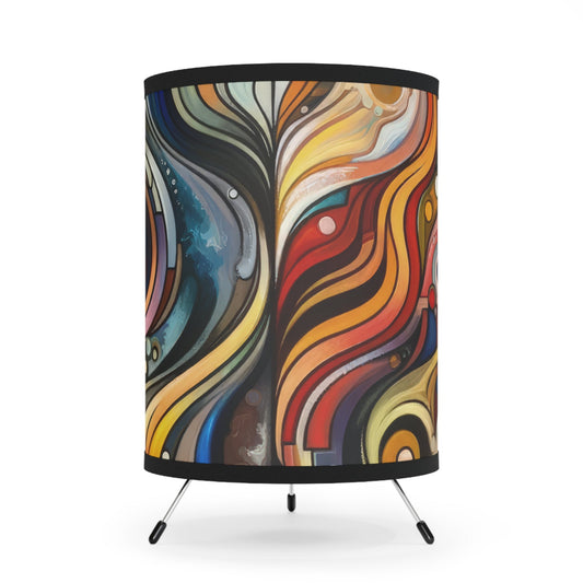 Tapestry Truths Diversity Tripod Lamp with High-Res Printed Shade, US\CA plug - ATUH.ART