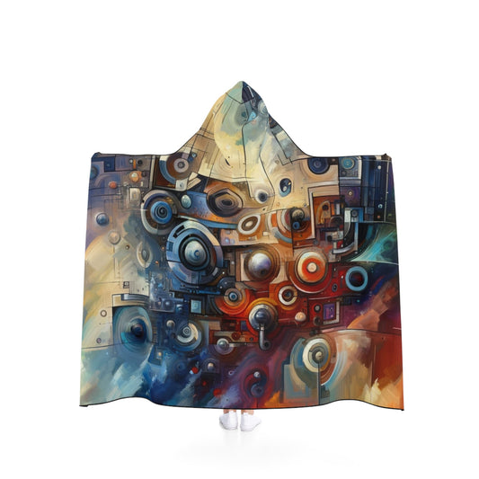 Tech Gratitude Fusion Hooded Blanket - ATUH.ART