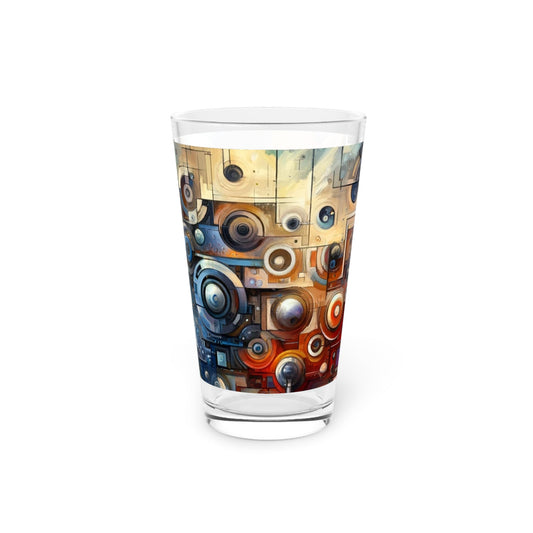 Tech Gratitude Fusion Pint Glass, 16oz - ATUH.ART