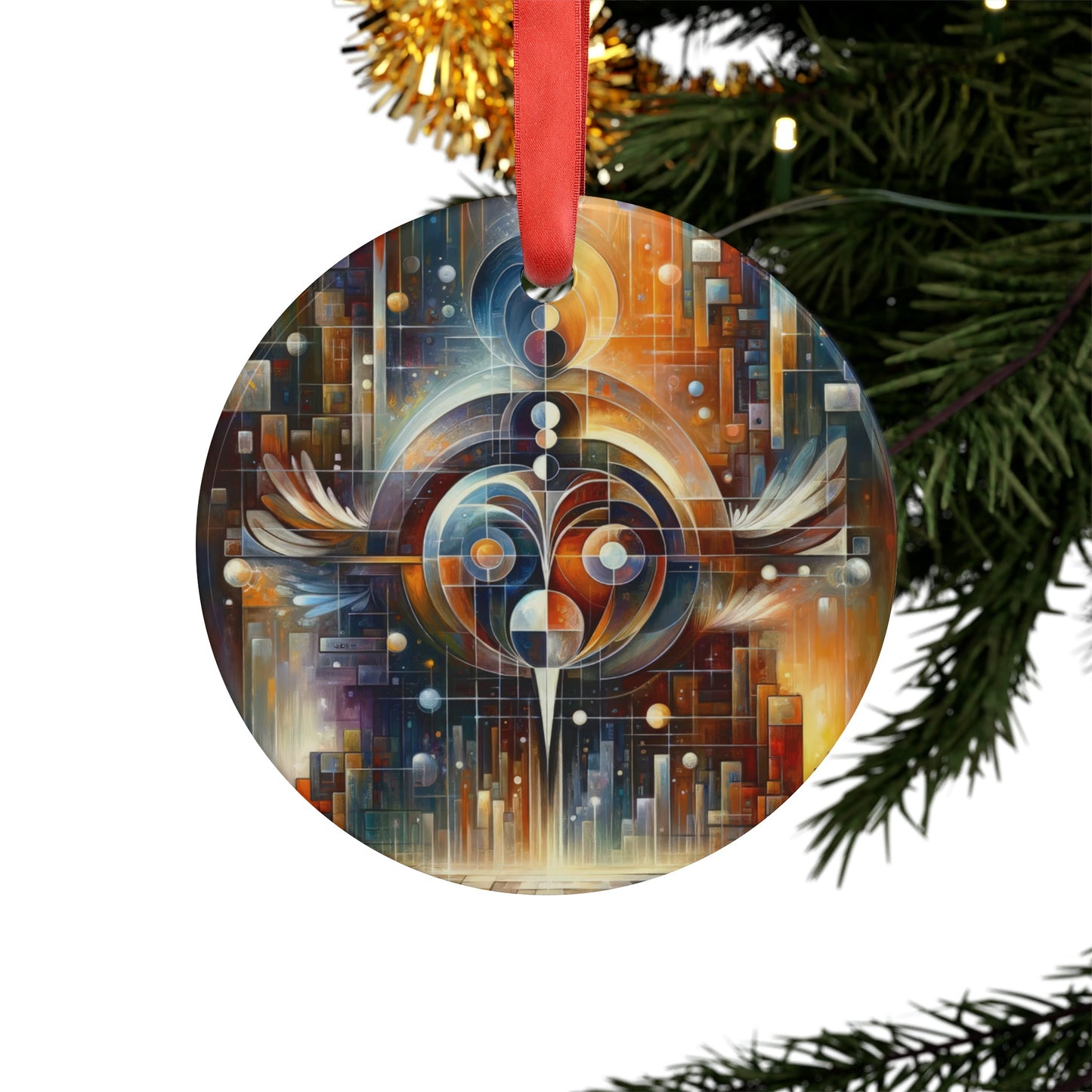 Tech Spirit Balance Acrylic Ornament with Ribbon - ATUH.ART
