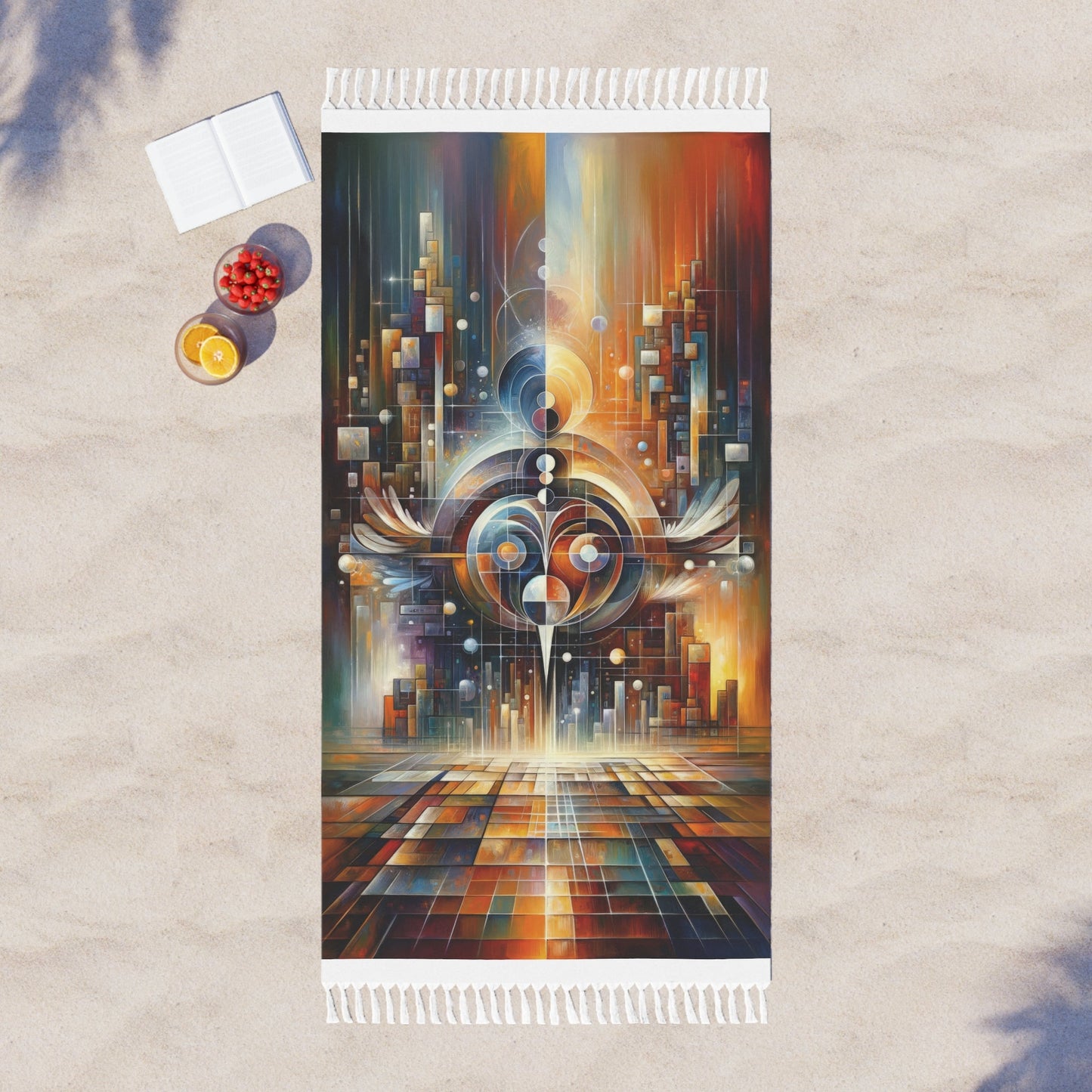 Tech Spirit Balance Boho Beach Cloth - ATUH.ART