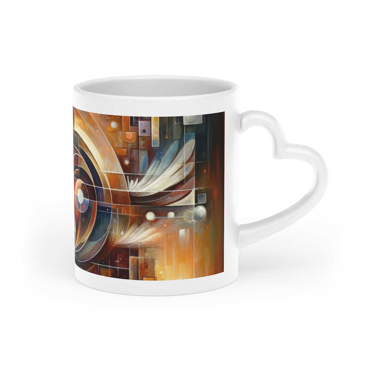 Tech Spirit Balance Heart-Shaped Mug - ATUH.ART