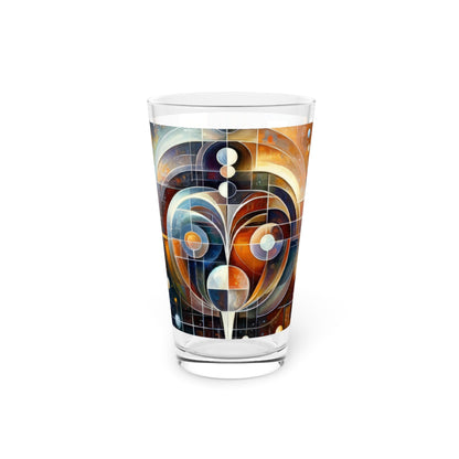 Tech Spirit Balance Pint Glass, 16oz - ATUH.ART