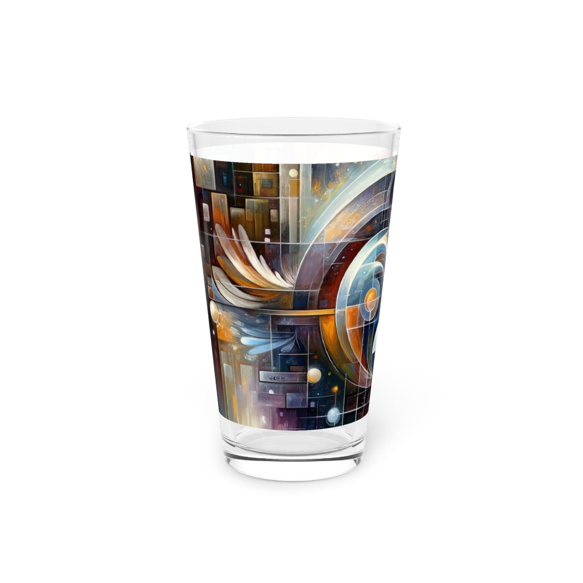 Tech Spirit Balance Pint Glass, 16oz - ATUH.ART