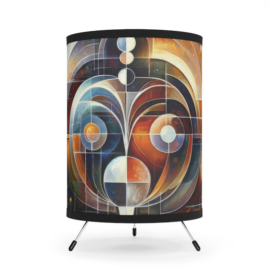 Tech Spirit Balance Tripod Lamp with High-Res Printed Shade, US\CA plug - ATUH.ART