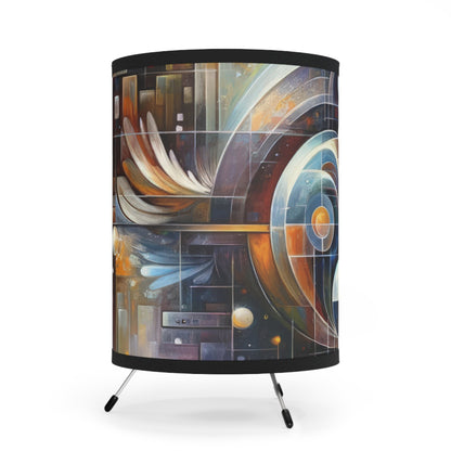 Tech Spirit Balance Tripod Lamp with High-Res Printed Shade, US\CA plug - ATUH.ART