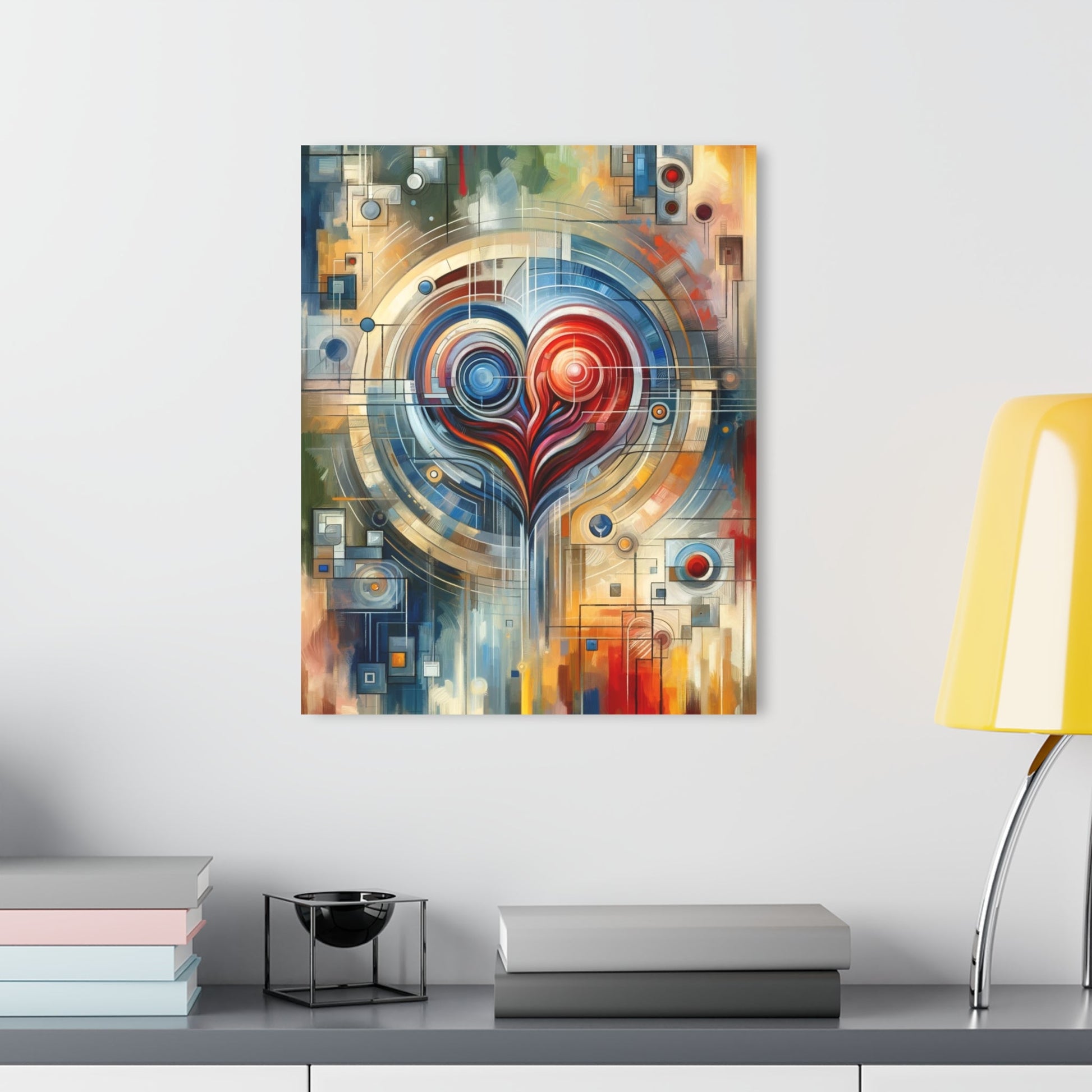 Techno Heart Harmony Acrylic Prints (French Cleat Hanging) - ATUH.ART