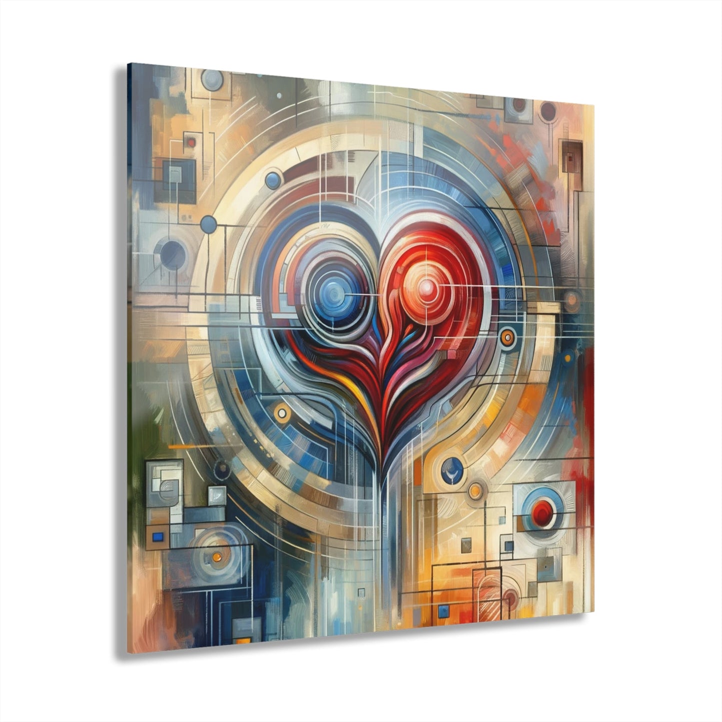 Techno Heart Harmony Acrylic Prints (French Cleat Hanging) - ATUH.ART