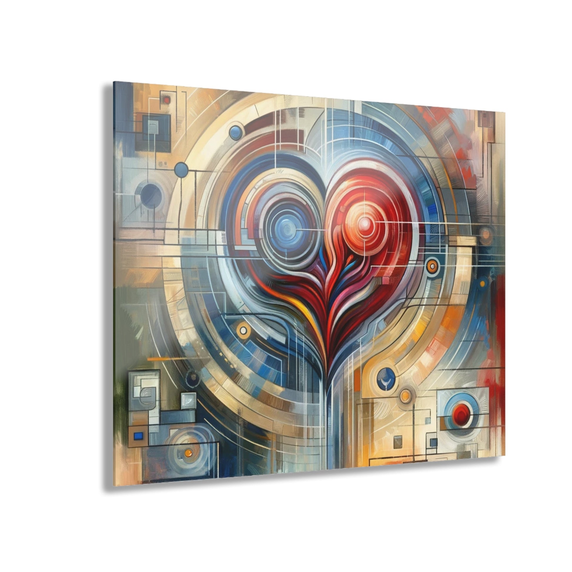 Techno Heart Harmony Acrylic Prints (French Cleat Hanging) - ATUH.ART